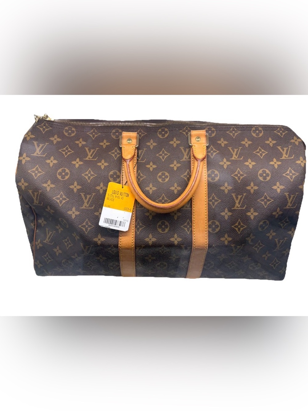 AUTH Louis Vuitton Monogram Keepall 45 Duffle Bag M41428 Japan Cond Class Rank B
